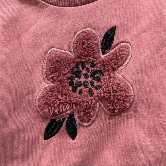 Size 3M Baby Girl's 3-Piece Floral Sweatshirt Set (top +pants + hair band) - Picture 4 of 8